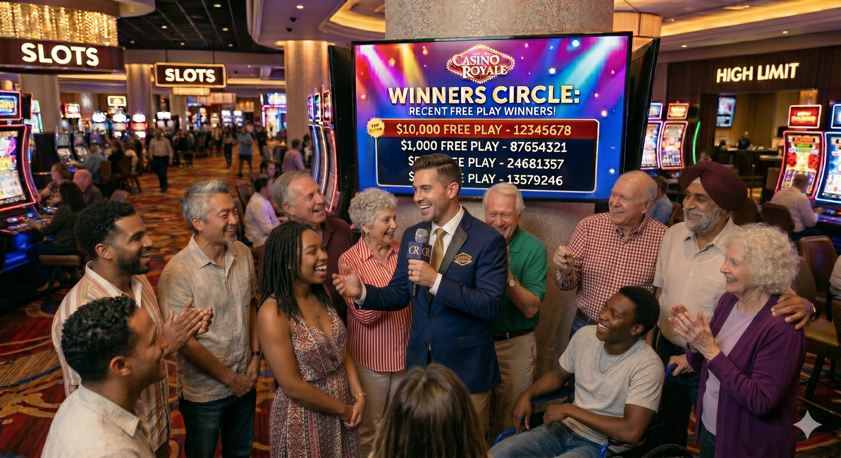 Promo on Demand displays throughout a casino property